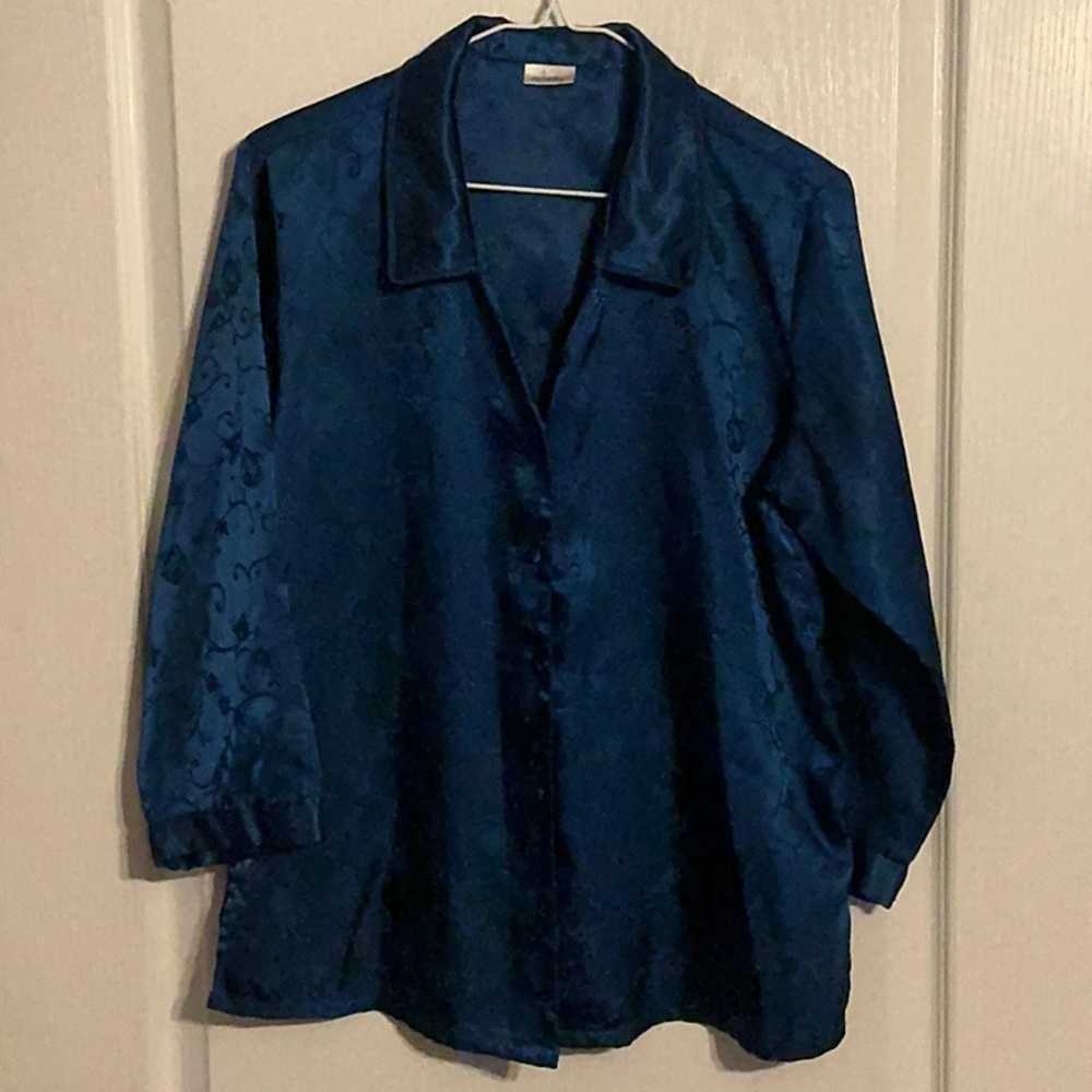 Elegant Blue Women's Blouse